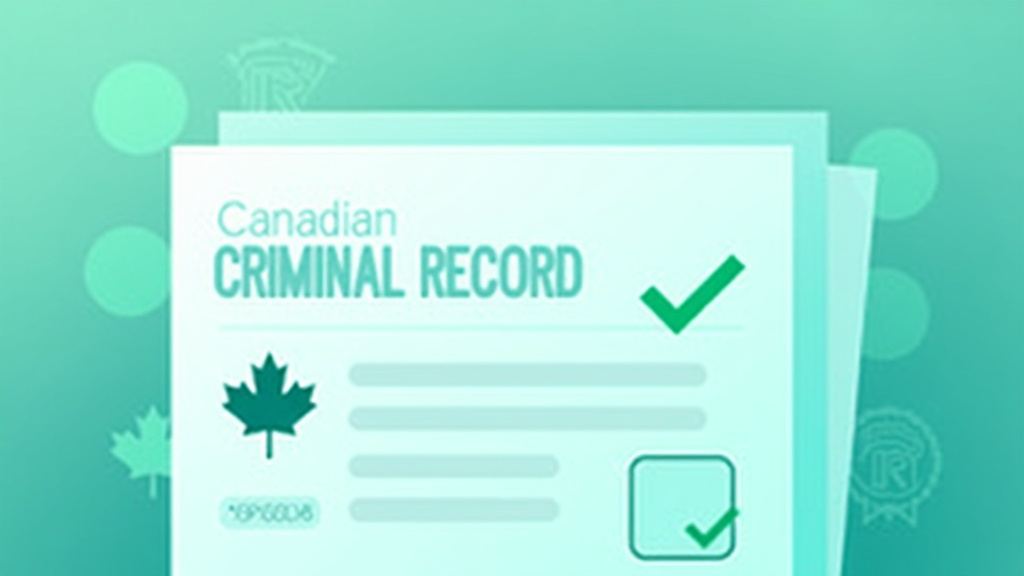Canadian criminal record check document with RCMP verification and maple leaf